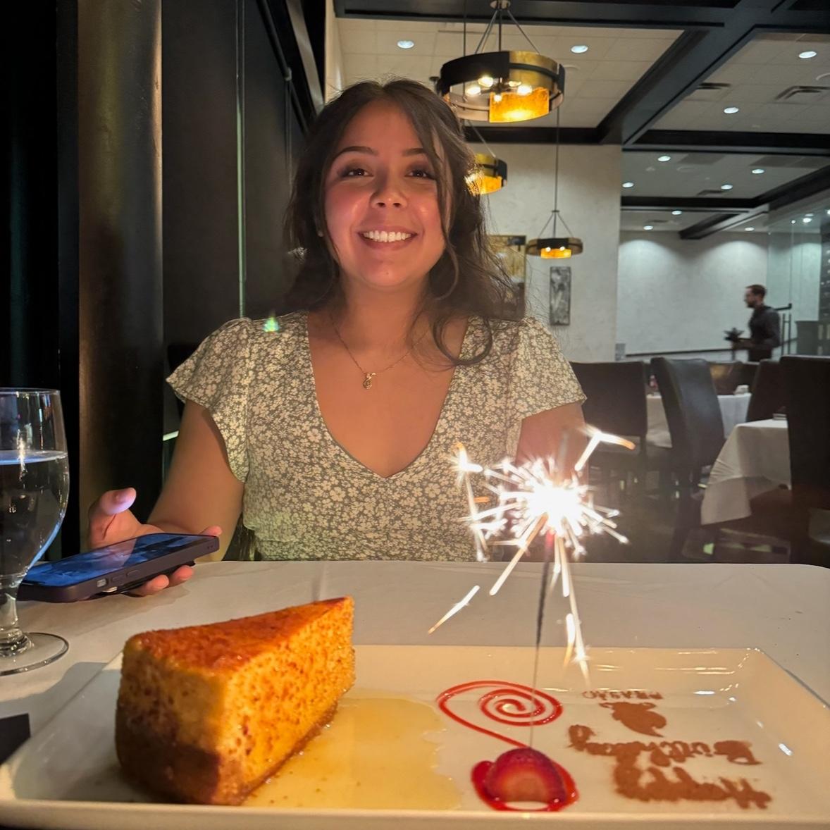 Spoiling the birthday girl
