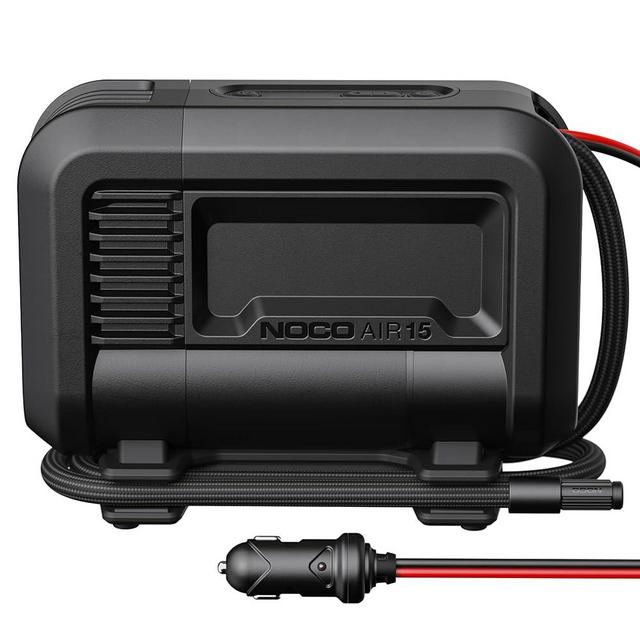 NOCO AIR15 UltraFast 15A Tire Inflator, 12V Portable Air Compressor Pump, Rated at 80 PSI, Inflates Tires from 0-40 PSI in 2.9 Minutes with a Digital Gauge, Smart Pressure and Auto-Shutoff