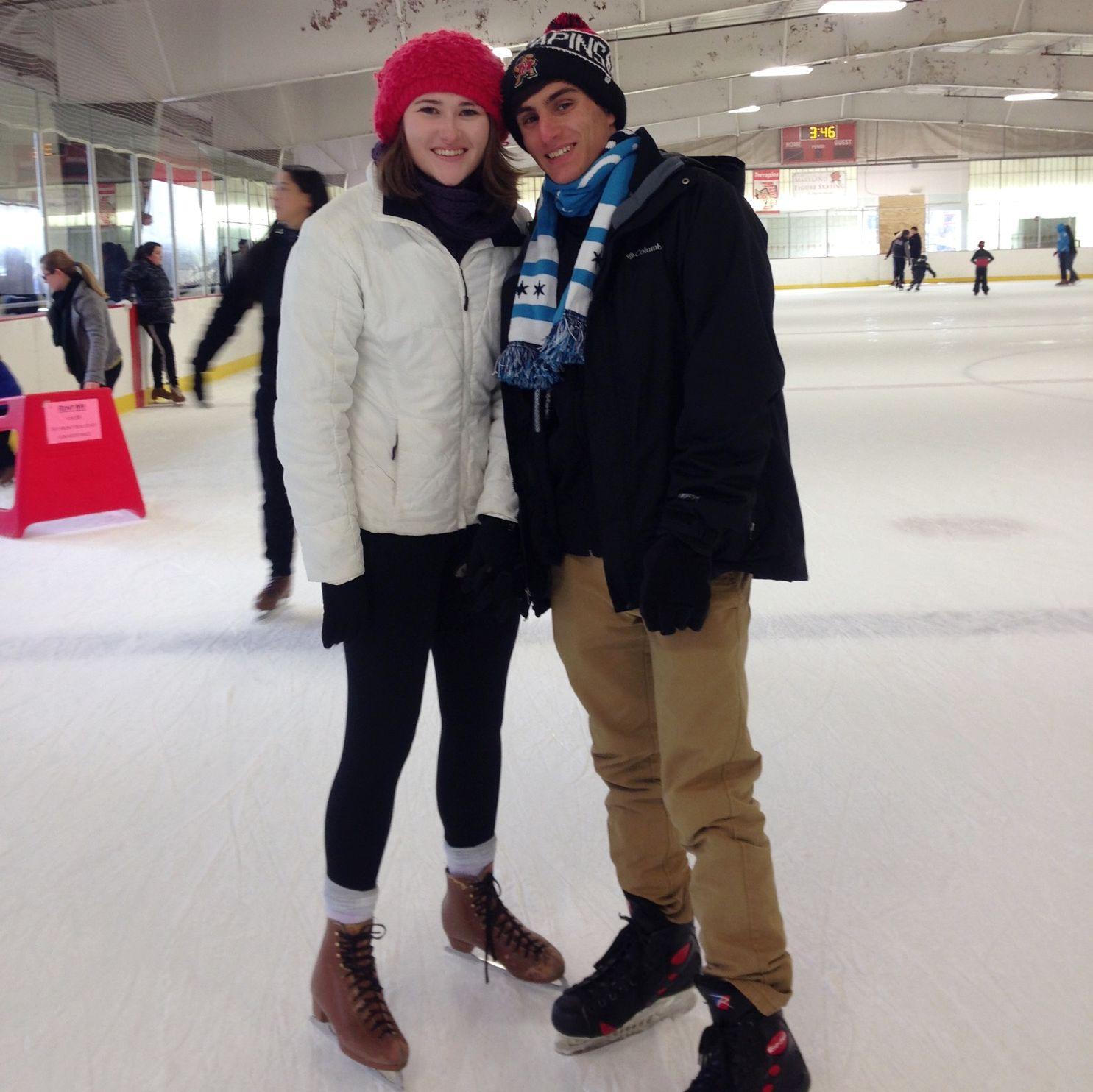 The first and last time we went ice skating together... Brenna isn't cut out for it.