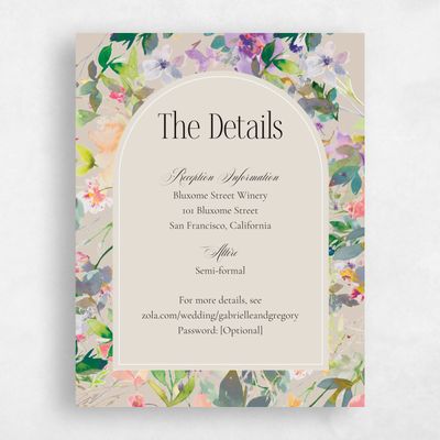 Canvas Tan, Brown Wedding Enclosure - Addison