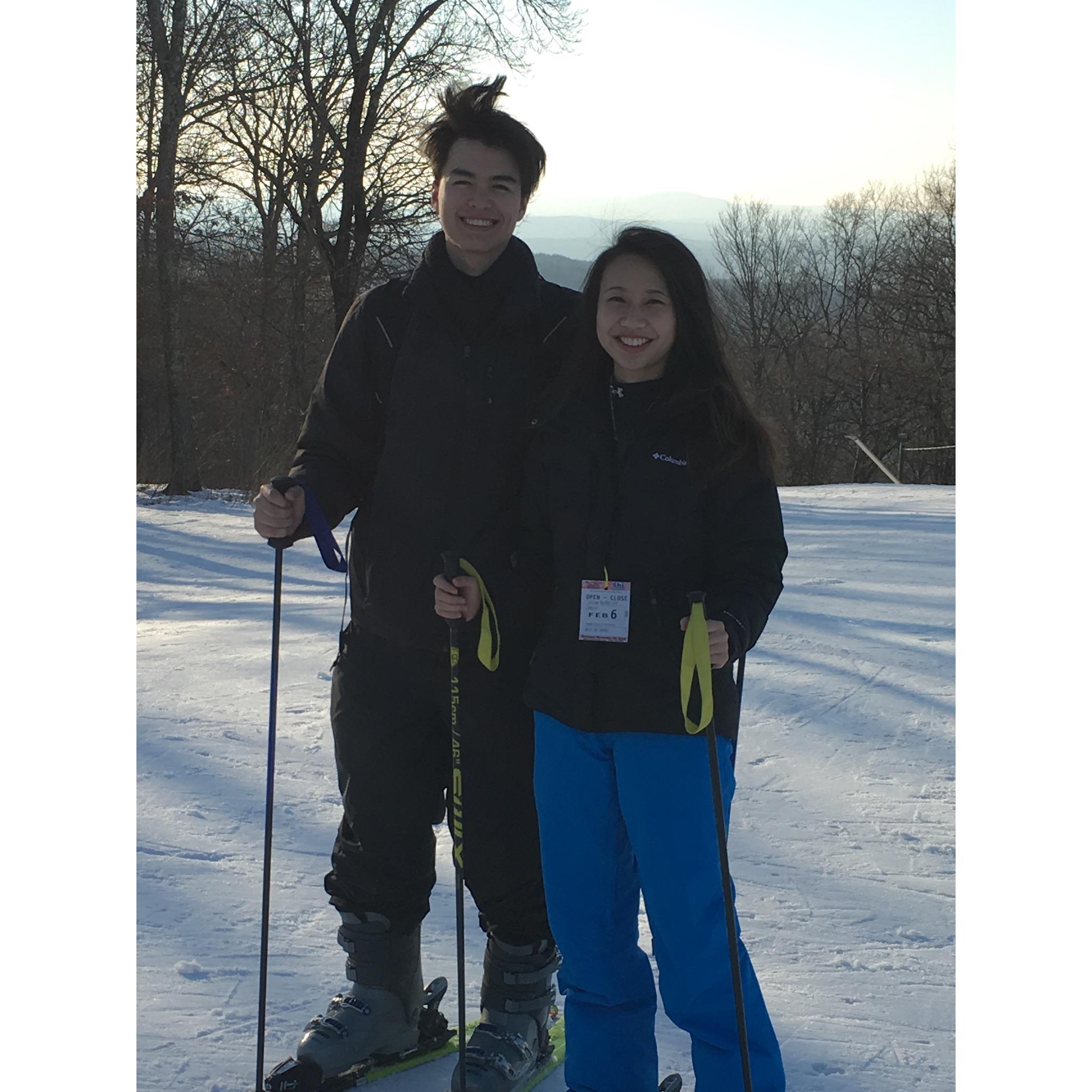 Kai teaches Linhan how to ski (and Linhan survives!)
-Shawnee, PA