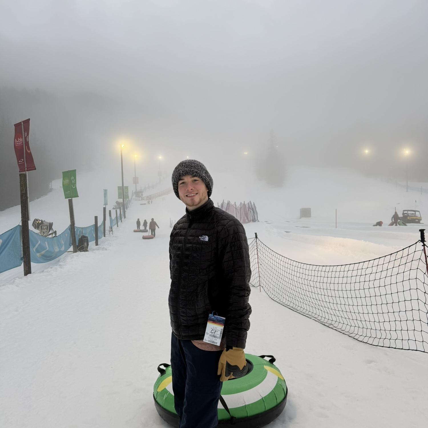 First Canadian snow tubing!