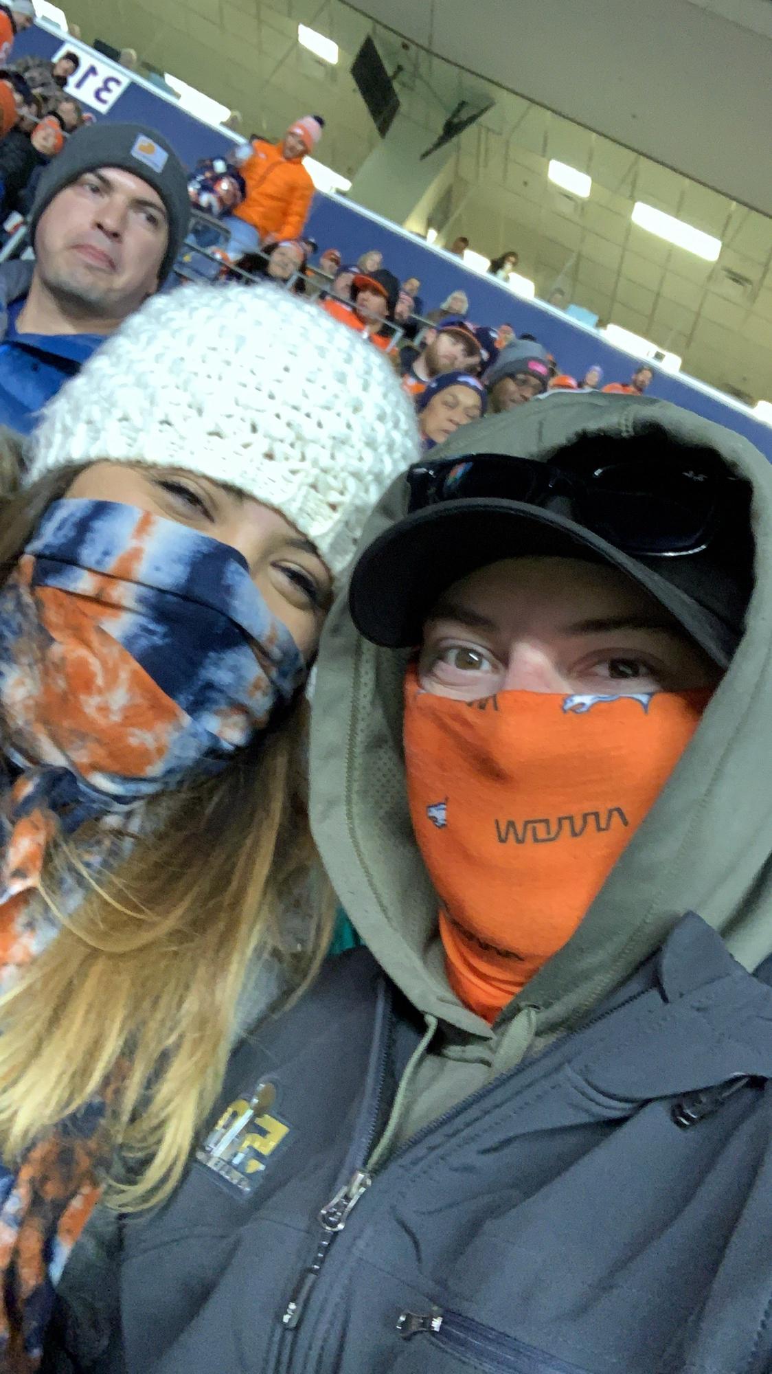 Broncos game freezing our butt off