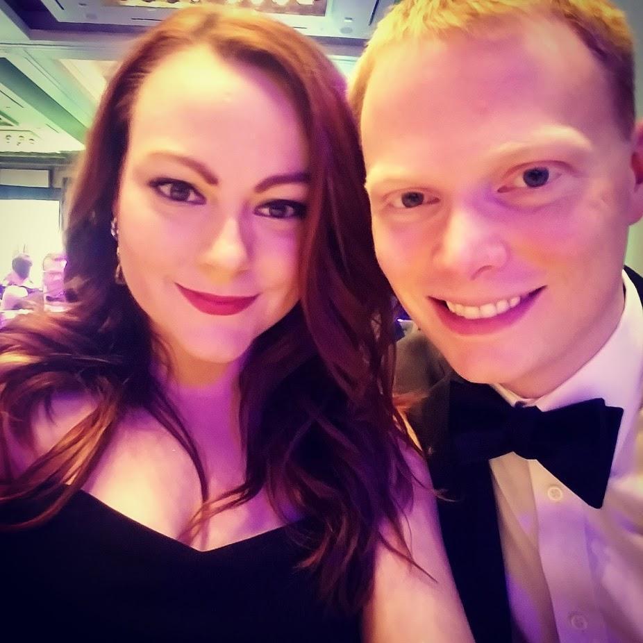 We clean up well! Us at an annual LLS gala.