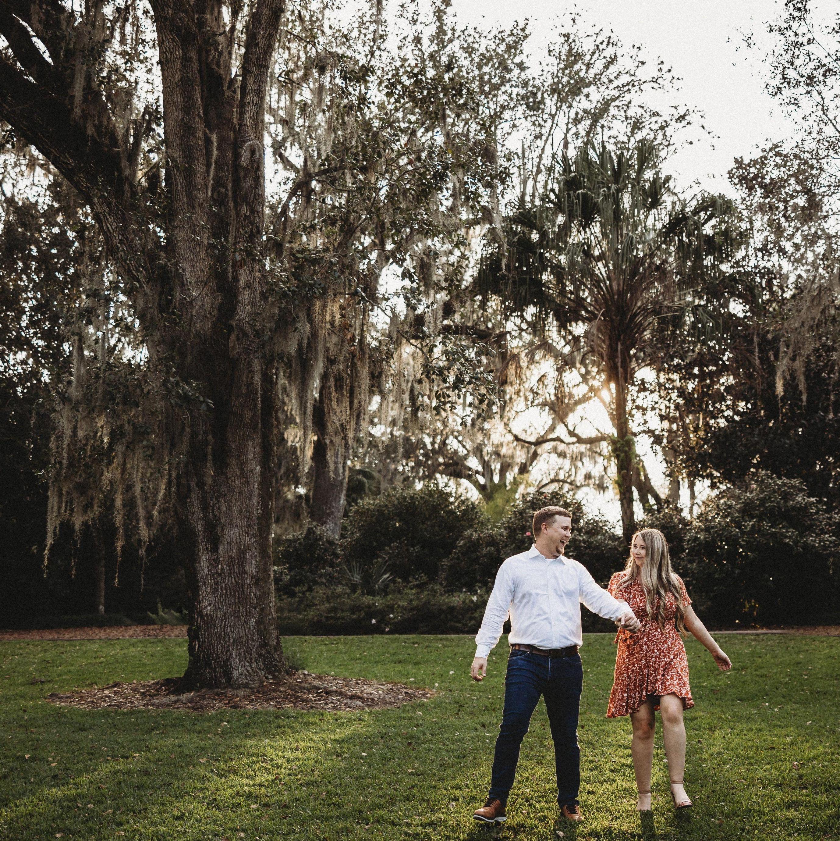 Engagement shoot at Bok Tower!