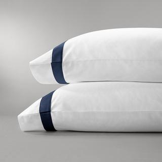 Banded Organic Pillowcase, Set of 2