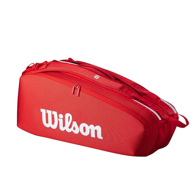 WILSON 2025 Super Tour Red Tennis Racket Bags