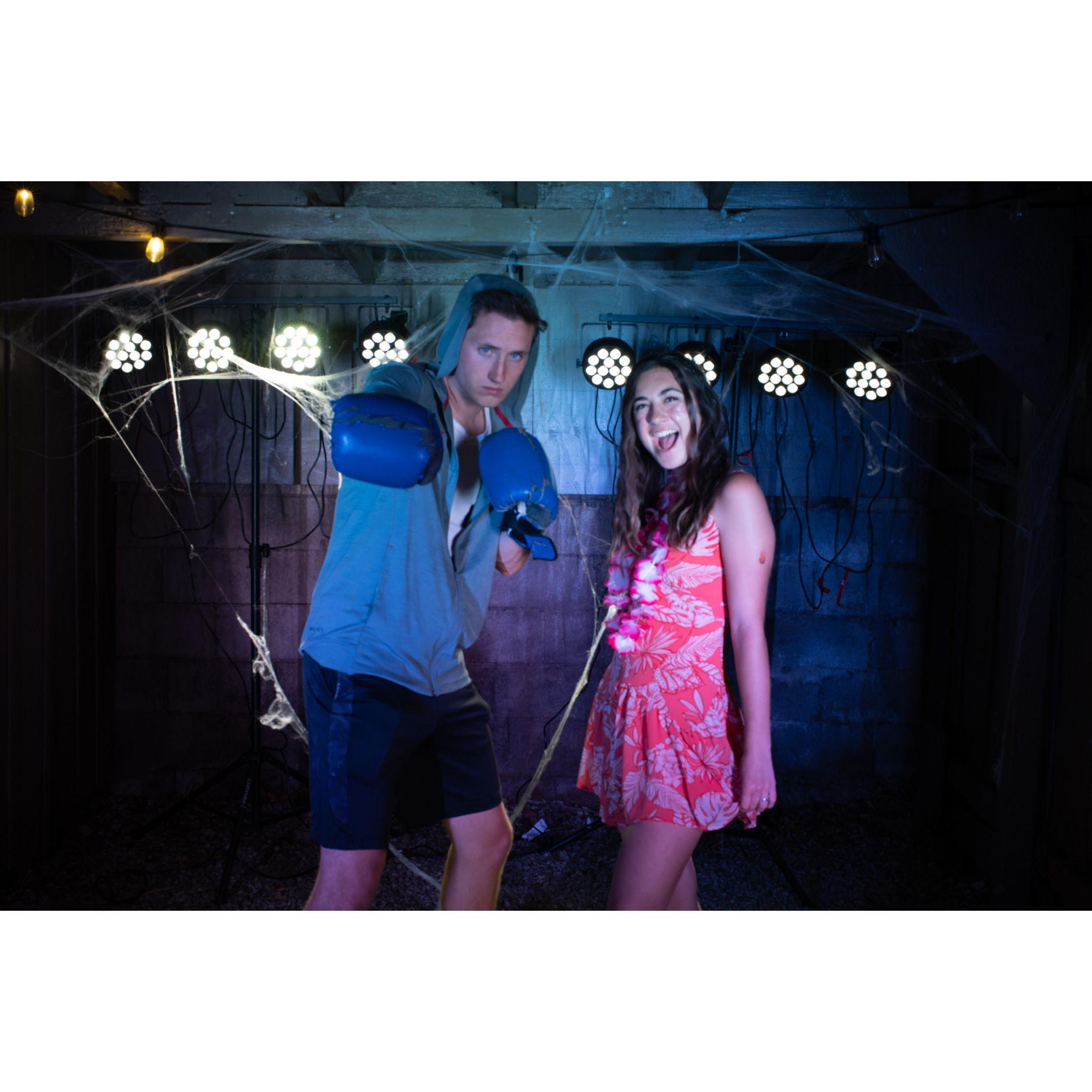 2nd Halloween together! Would you care for some Hawaiian punch?