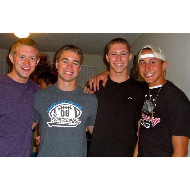 Patrick's roommates in college- now 3 groomsmen!