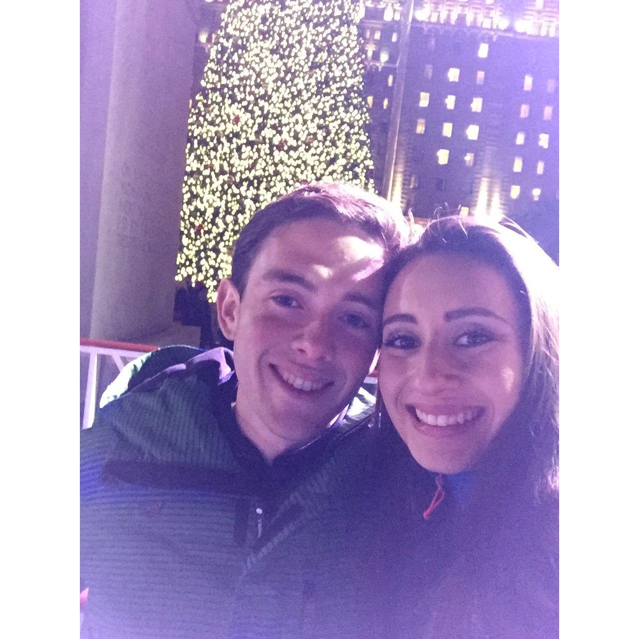 Christmas 2016 - starting our tradition of ice skating in San Francisco!