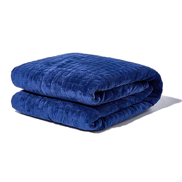 Gravity Blanket: The Weighted Blanket for Sleep | Premium Weighted Blanket with Removable Cover | Generation 3 with Upgraded Zipper Fastening System | Navy, 15lbs, 48"x72"