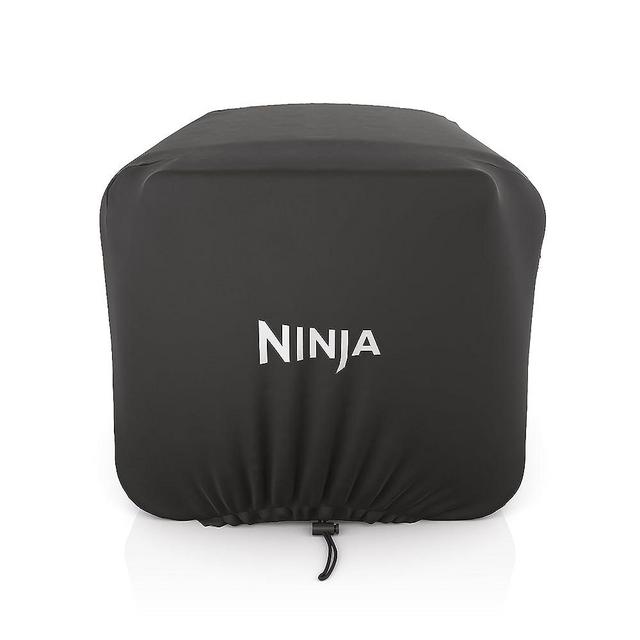Ninja XSKOCVR Premium Cover, Compatible Woodfire Outdoor Oven (OO100 series), Adjustable Drawstrings, UV and Water-Resistant, Lightweight, Black, 18.9'' x 17.9'' x 15.16