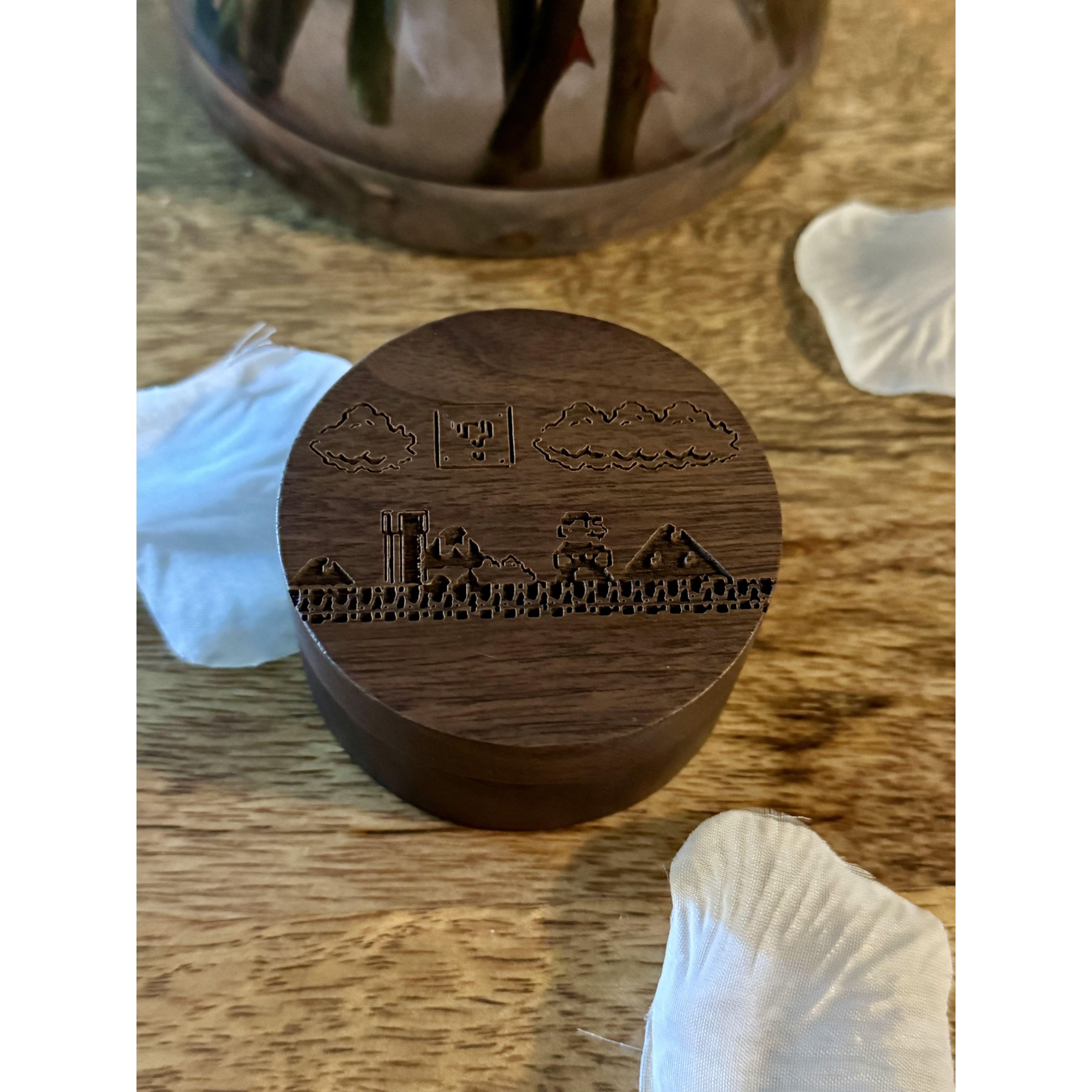 Opening the Super Mario Mystery Box to find a sparkling ring, she knew it was time for our next adventure.