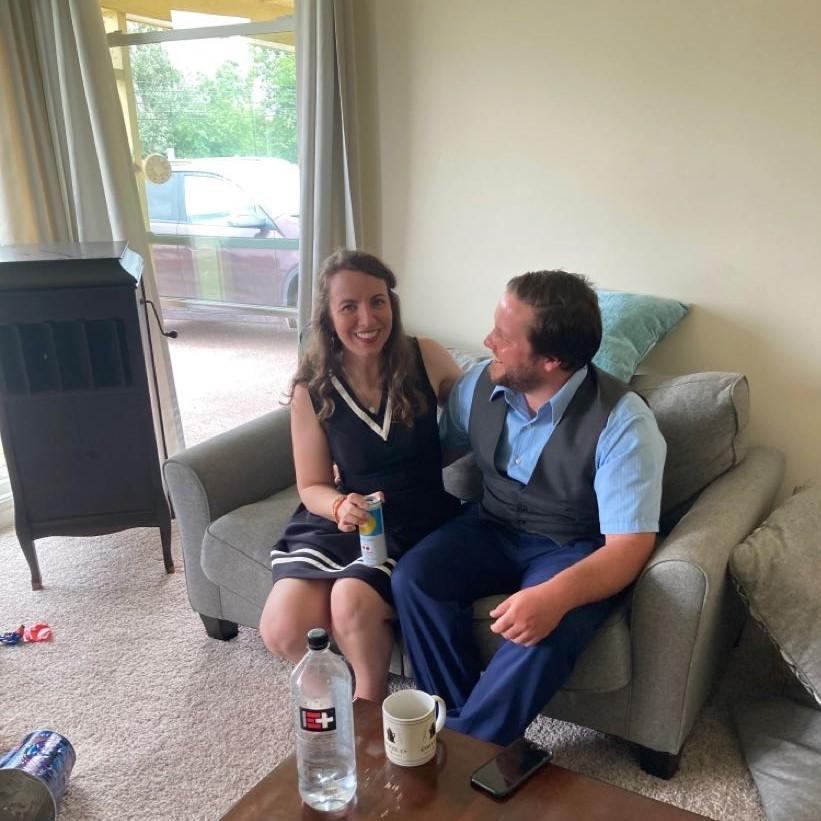 Before attending the wedding of our friends Brennan and Sam McClorey outside Cincinnati, OH; June 2022.