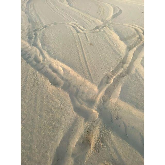 Sam making memories with sand.