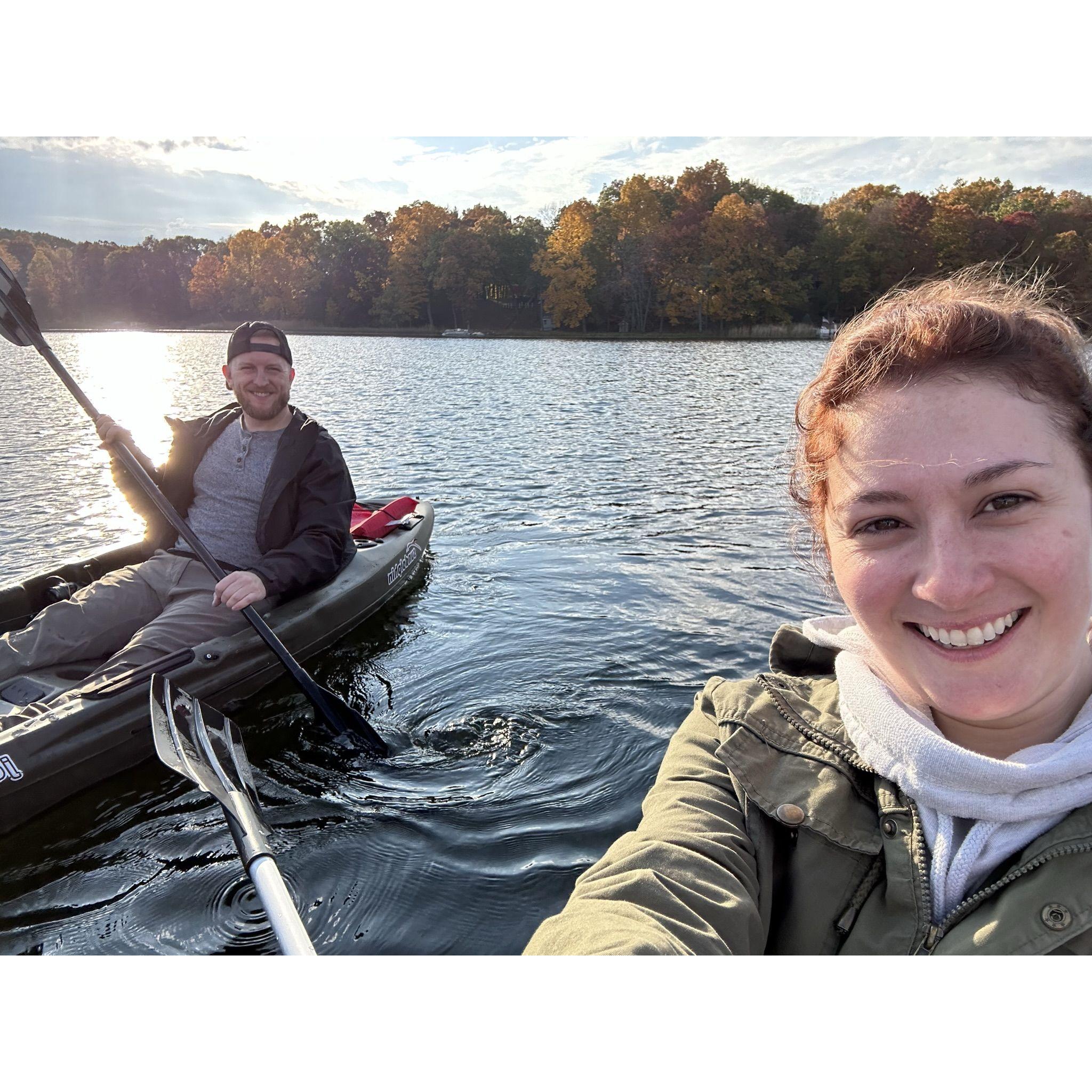 Canoeing in MI! Fall 2022