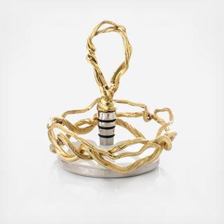 Wisteria Wine Coaster & Stopper Set