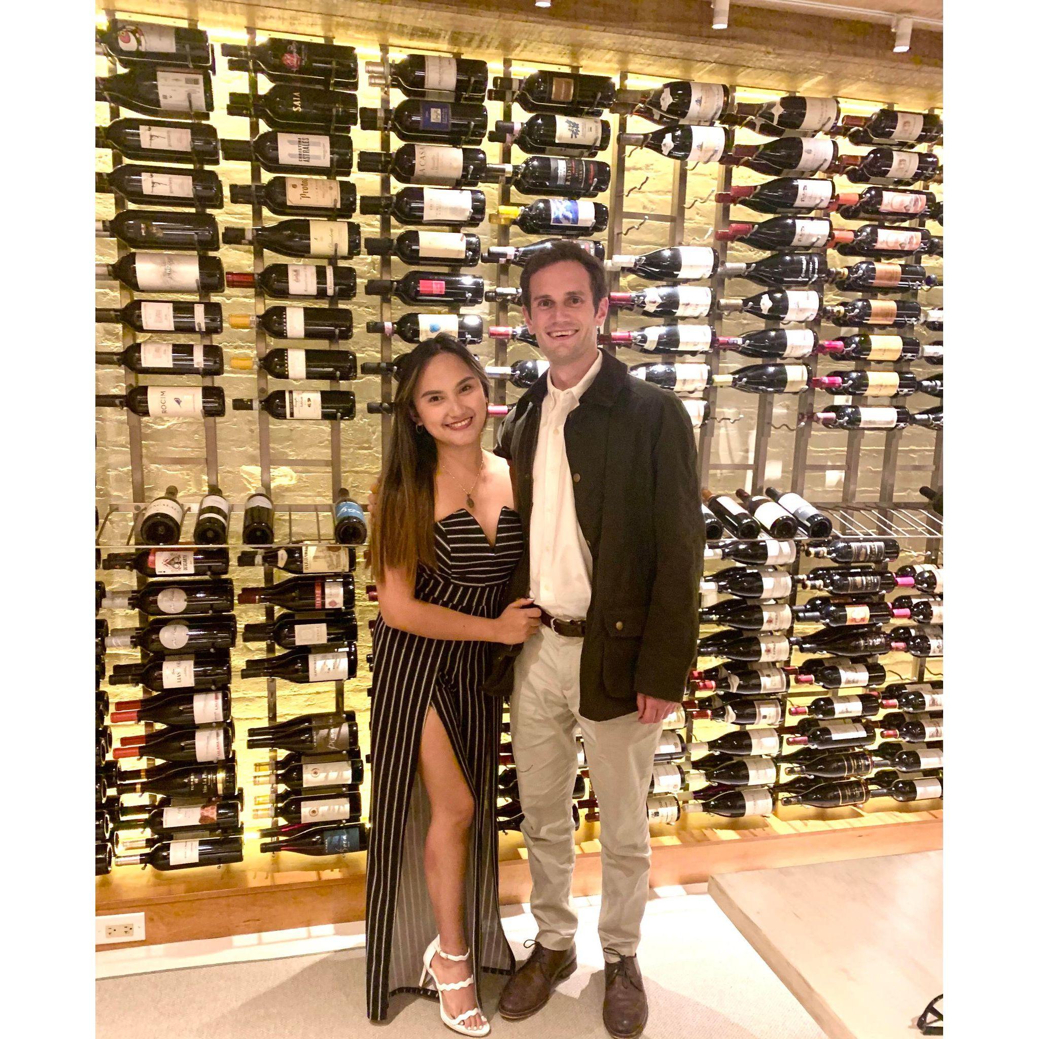 We love going to new restaurants (mostly Michelin ones) and trying out food! Most of the time to gain more knowledge for our work but at the same time to go on a date!