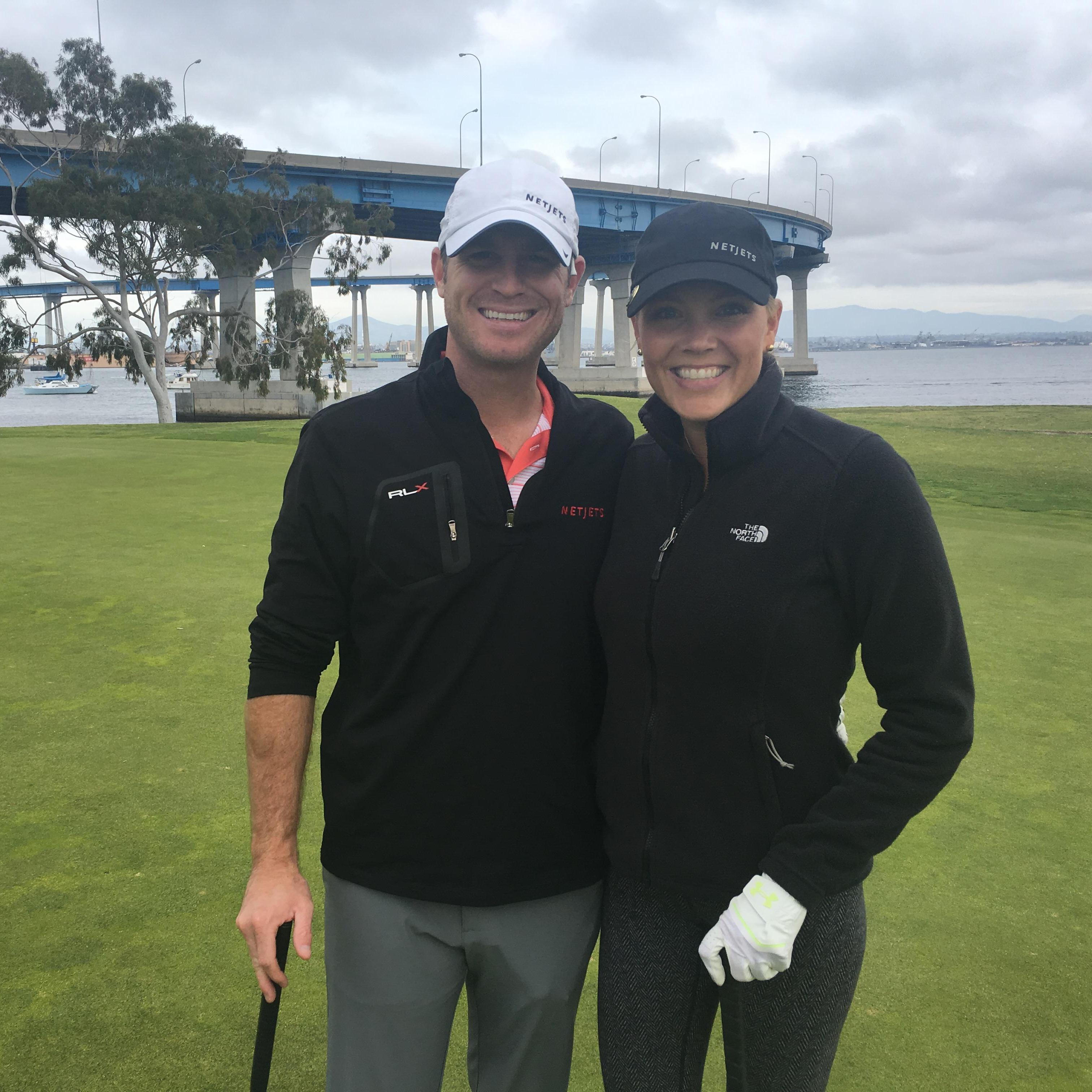 Shana is an amazing golfer! Here we are playing at Coronado