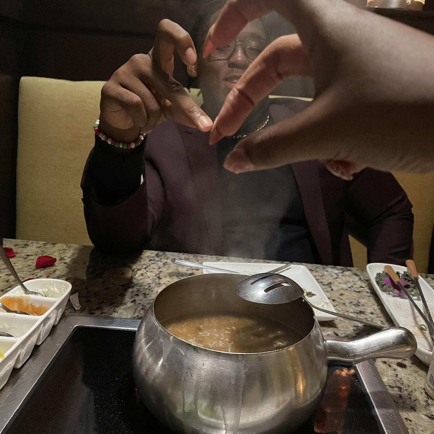 The melting pot had us so full!