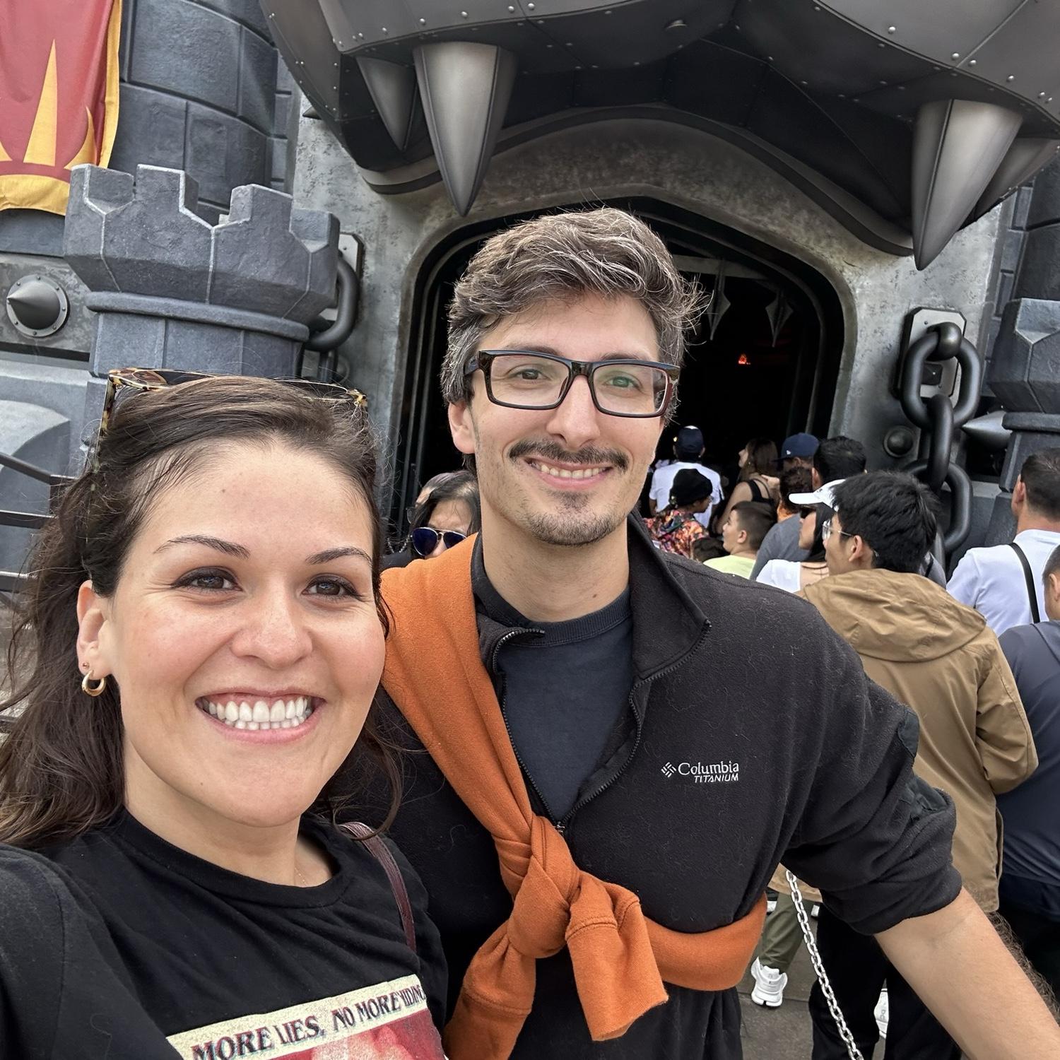 One of our first dates at Universal Studios