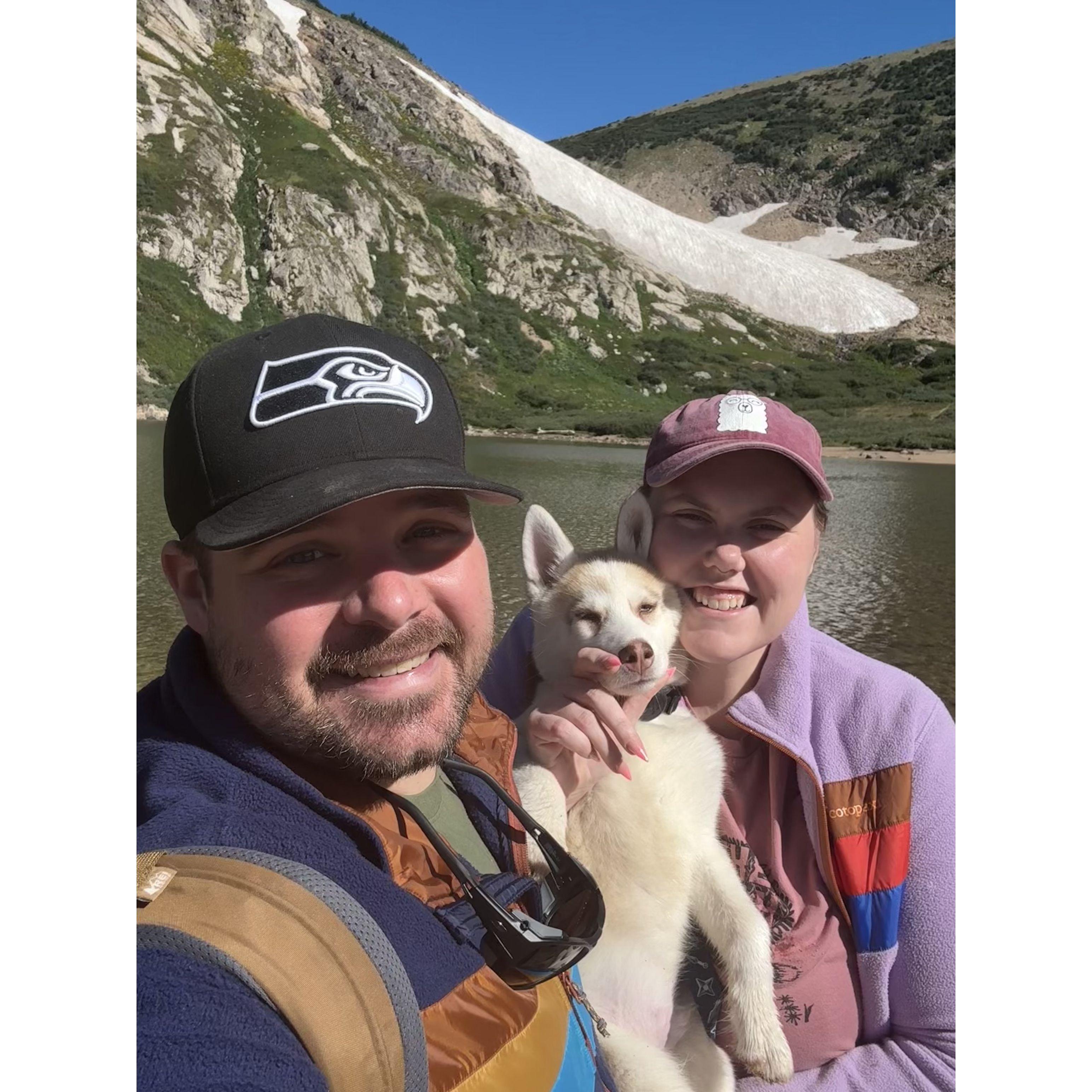 ... we had to take Lumie on a hike, of course.