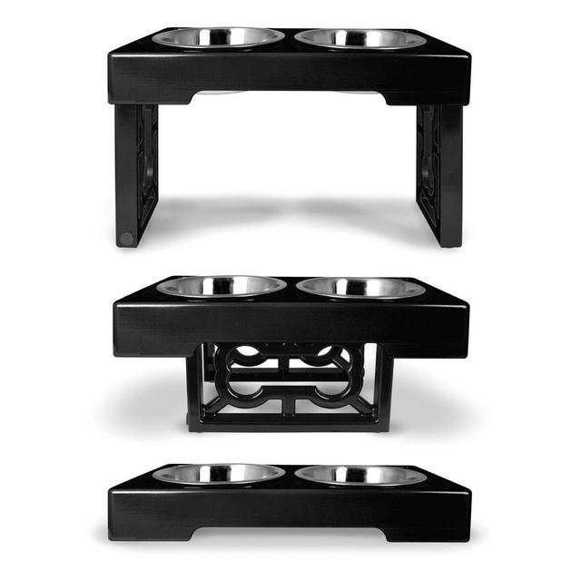 Our Pets Barking Bistro Pet Feeder™ in Black