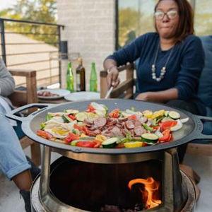 Bonfire Cast Iron Wok Top + Hub