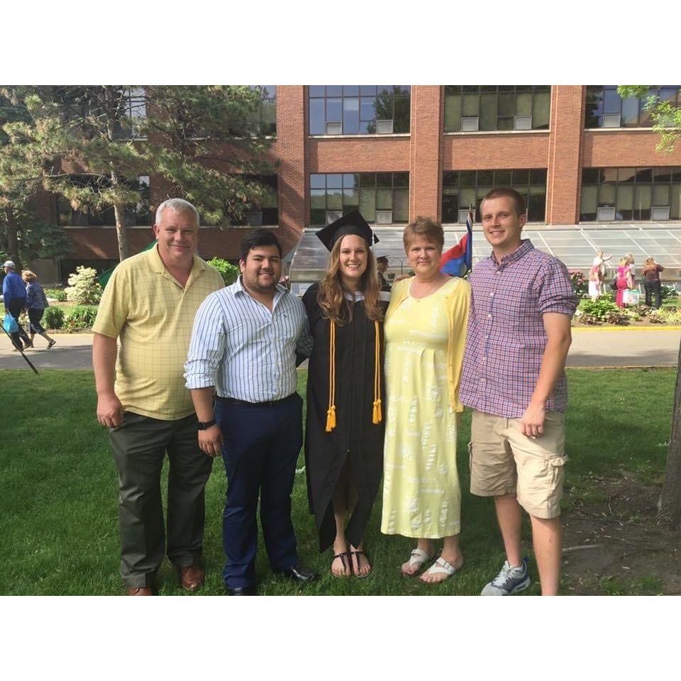 Michelle's graduation from St. Catherine University. (May 2016)