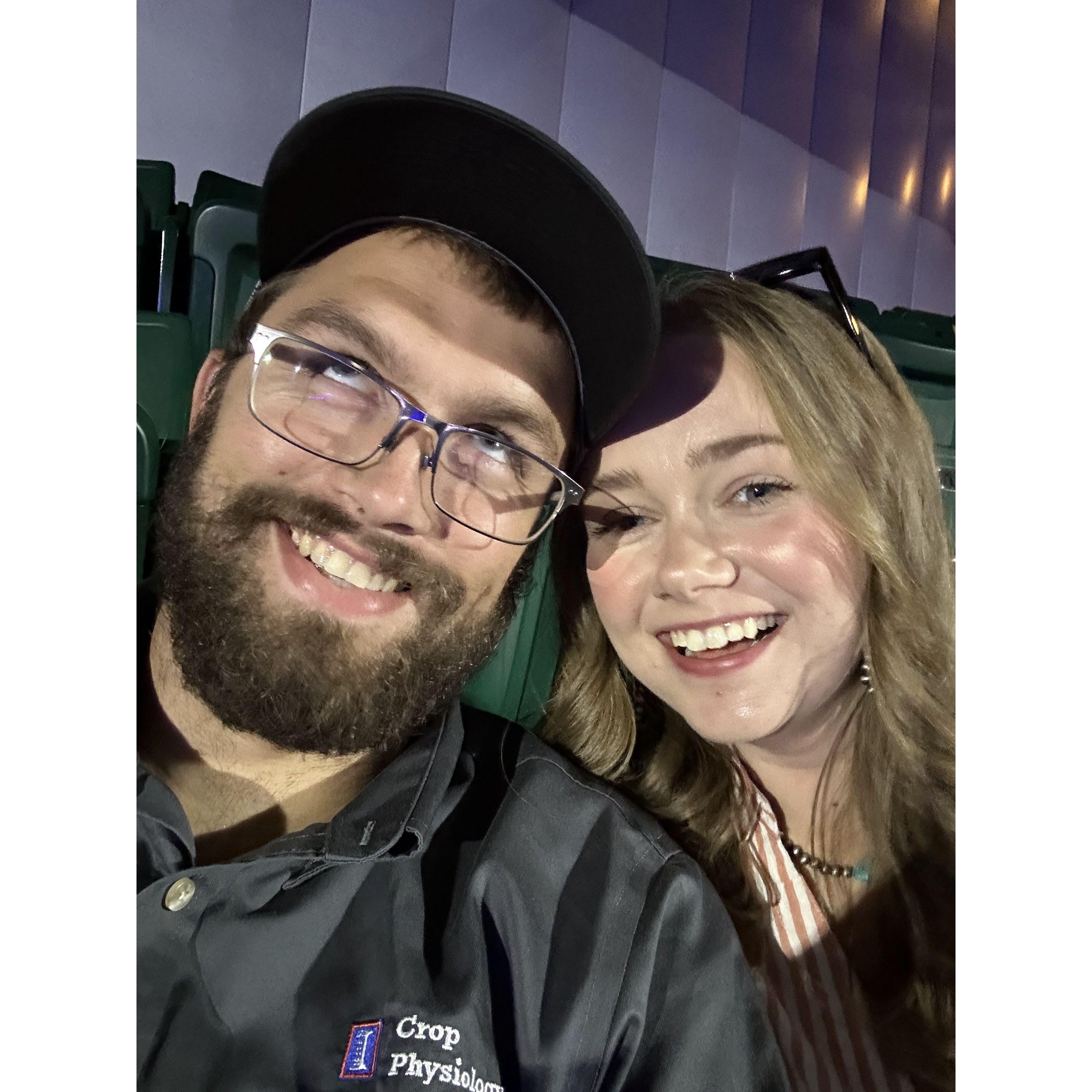 Waiting for Dierks Bentley to come on stage