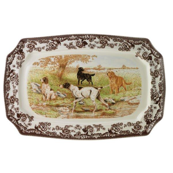 Woodland Labrador Retriever Rectangular Platter