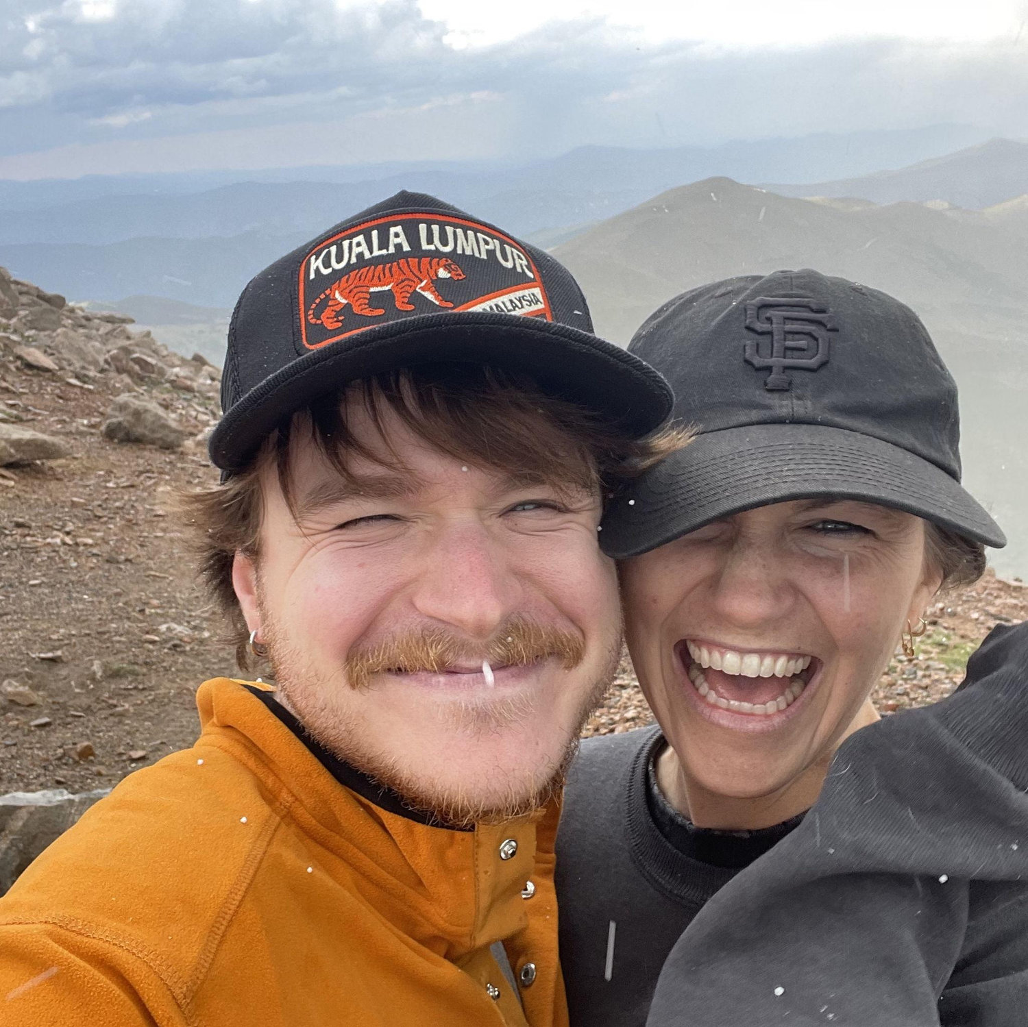 Got hailed on at Mount Blue Sky while visiting Donny and Kayla in Colorado (2024).