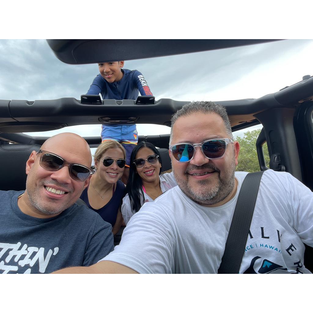 With our friends Ingrid & Luis, it's always lots of laughs!