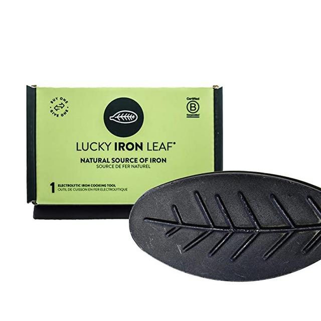 Lucky Iron Leaf Ⓡ A Natural Source of Iron - The Original Cooking Tool to Add Iron to Liquid-Based Meals, Reduce Iron Deficiency Risks - an Iron Supplement Alternative, Ideal for Menstruators & Vegans