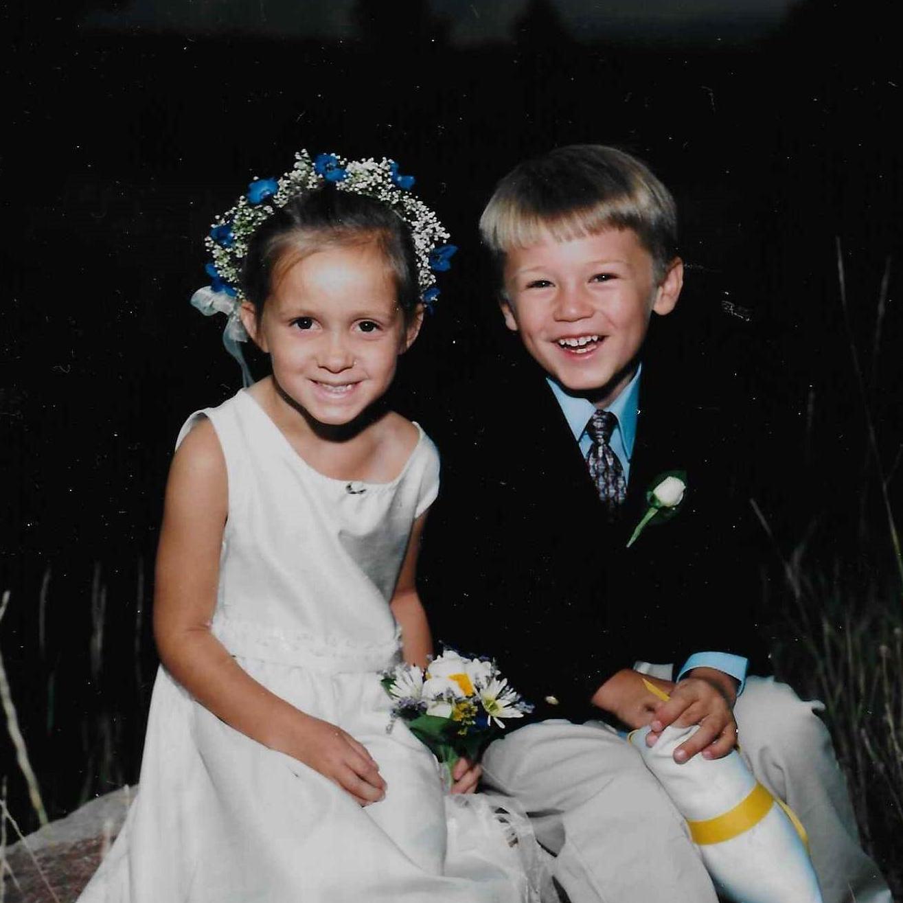 Abby and Alex - flower girl and ring bearer