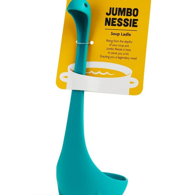 OTOTO Jumbo Nessie Soup Ladle - Big Ladles for Cooking, Serving Soup, Stew, Gravy - BPA-free, Dishwasher Safe Heat Resistant Silicone Ladle