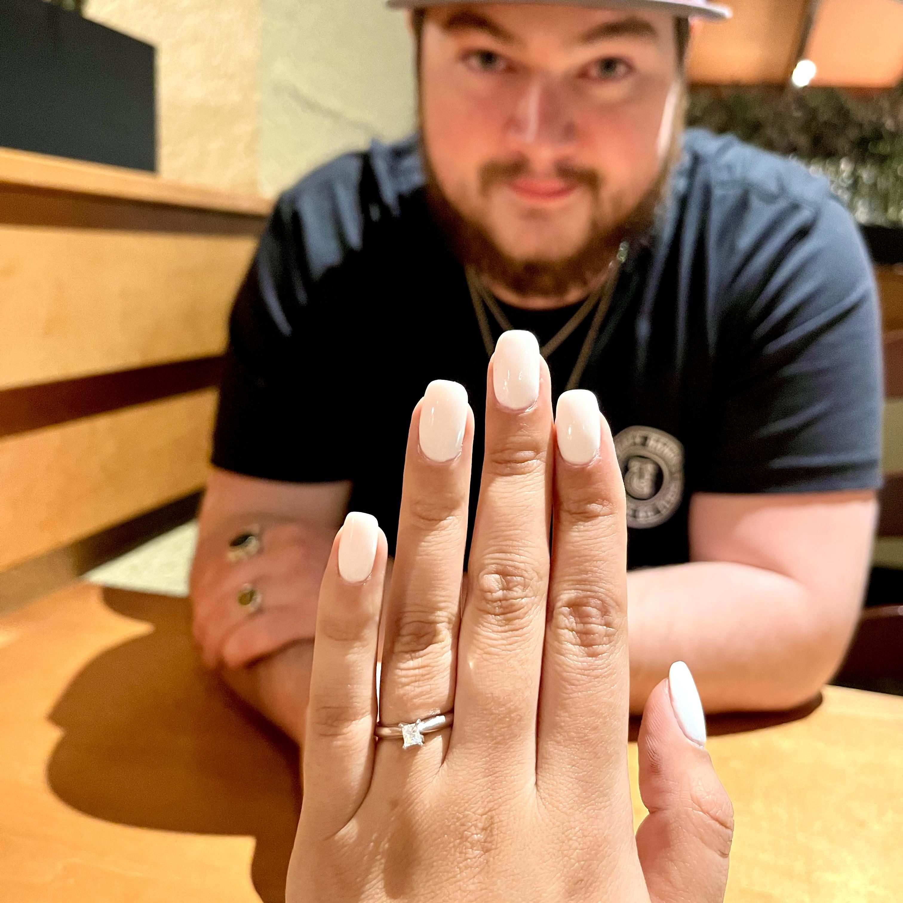I annoyed Sam for this photo while at Olive Garden.