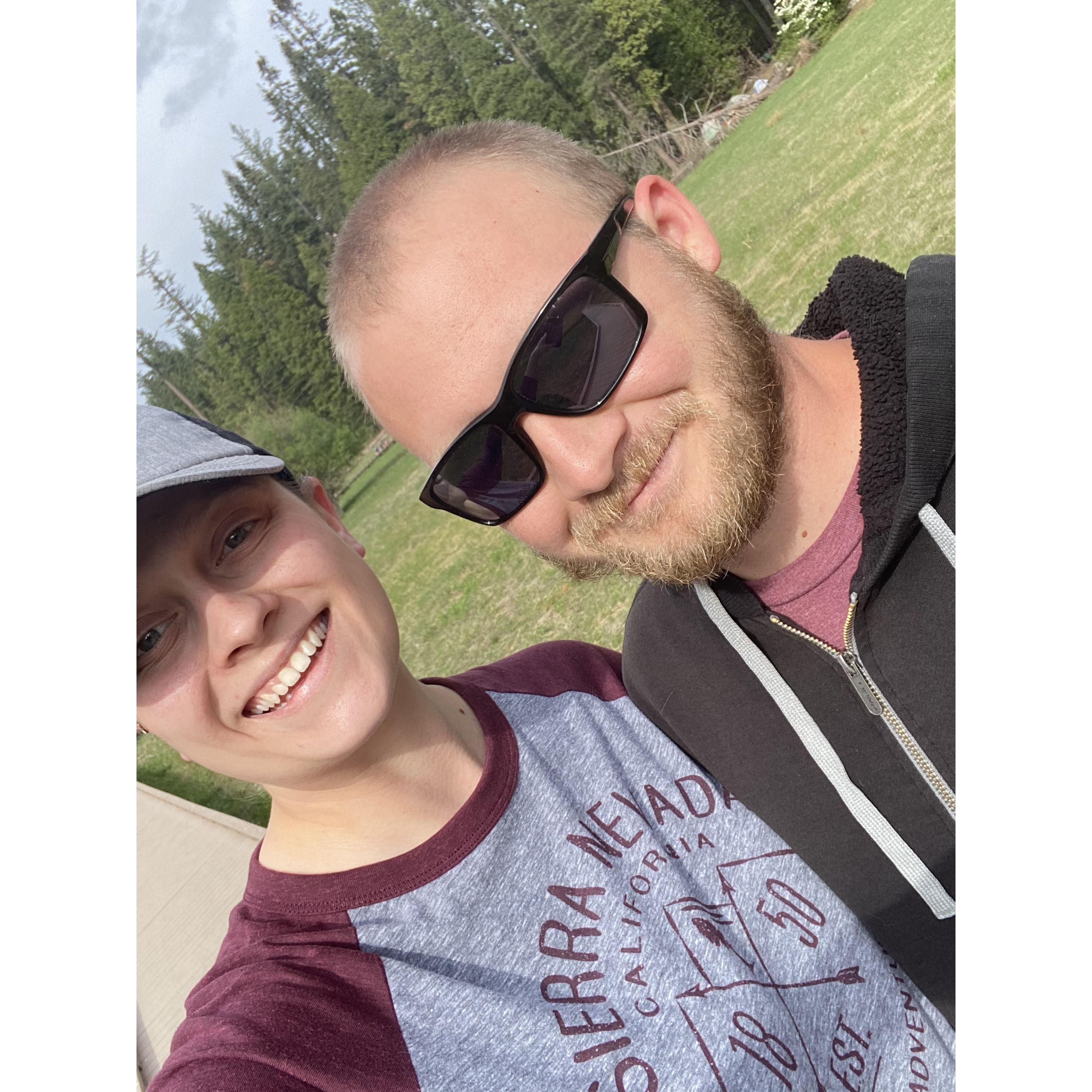 We also love camping! We have gone camping all over California with our families. Some places include Bodega Bay, Eagle Lake, Big Basin Redwoods, and Trinidad