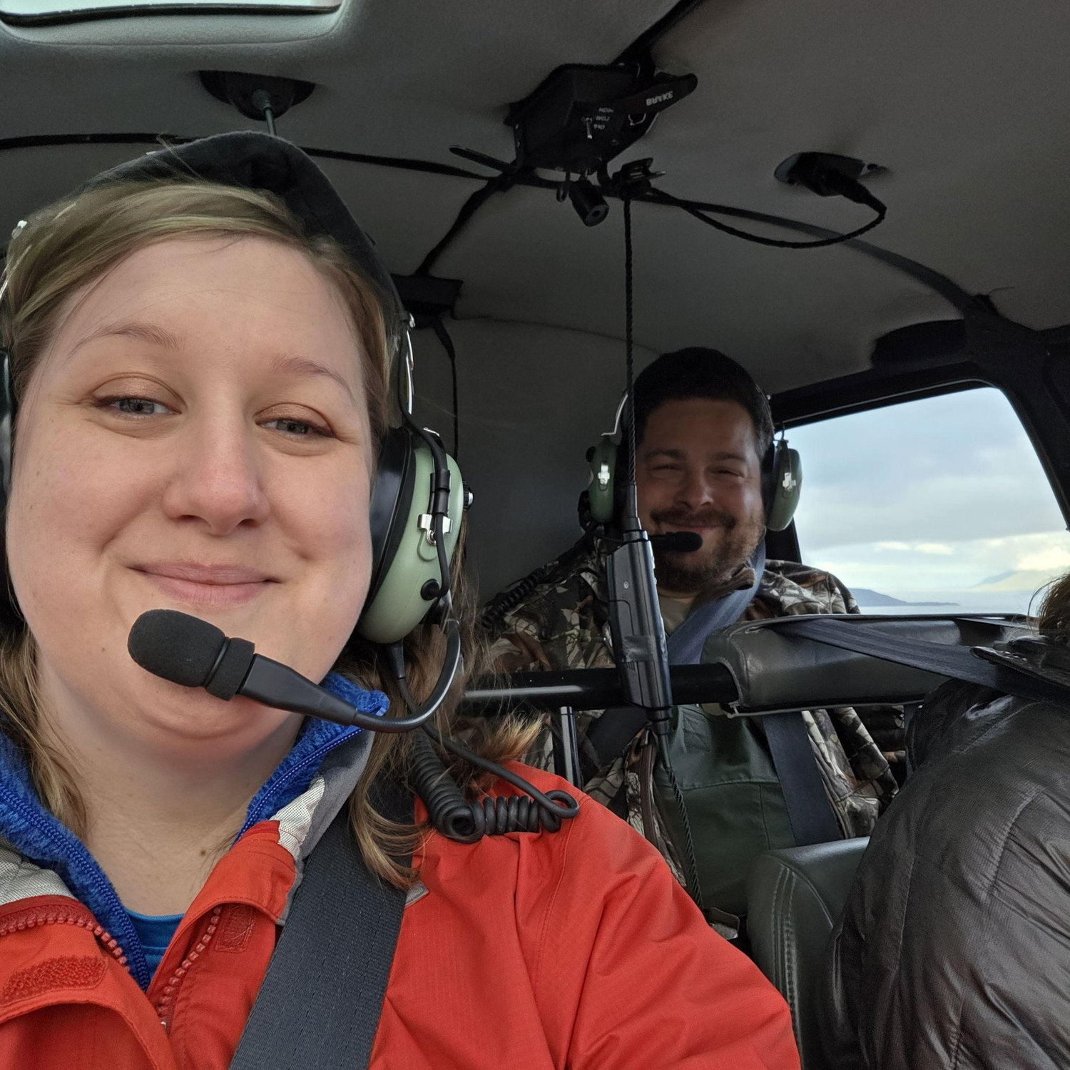 Helicopter ride before the mountain top proposal!