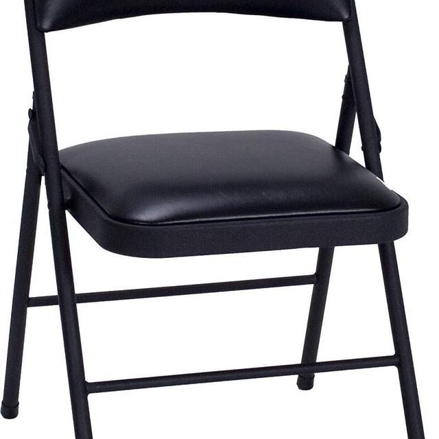 Cosco Vinyl Folding Chair Black (4-pack)