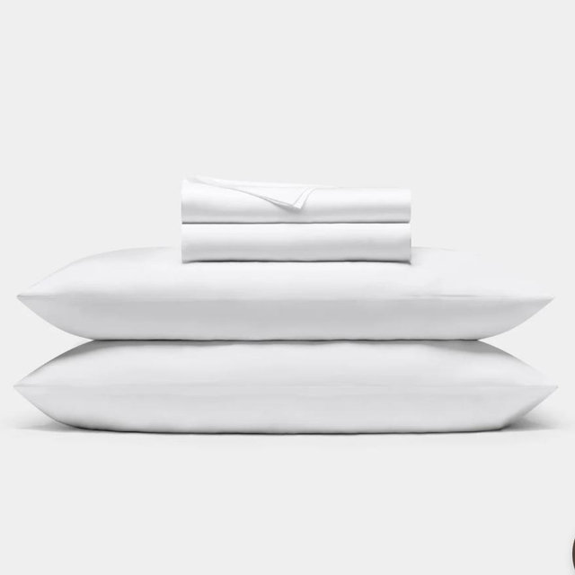 Queen White Bamboo Sheet Set