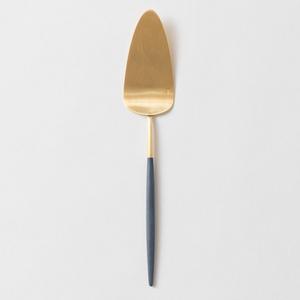 CAKE SERVER | GOA BRUSHED GOLD & BLUE