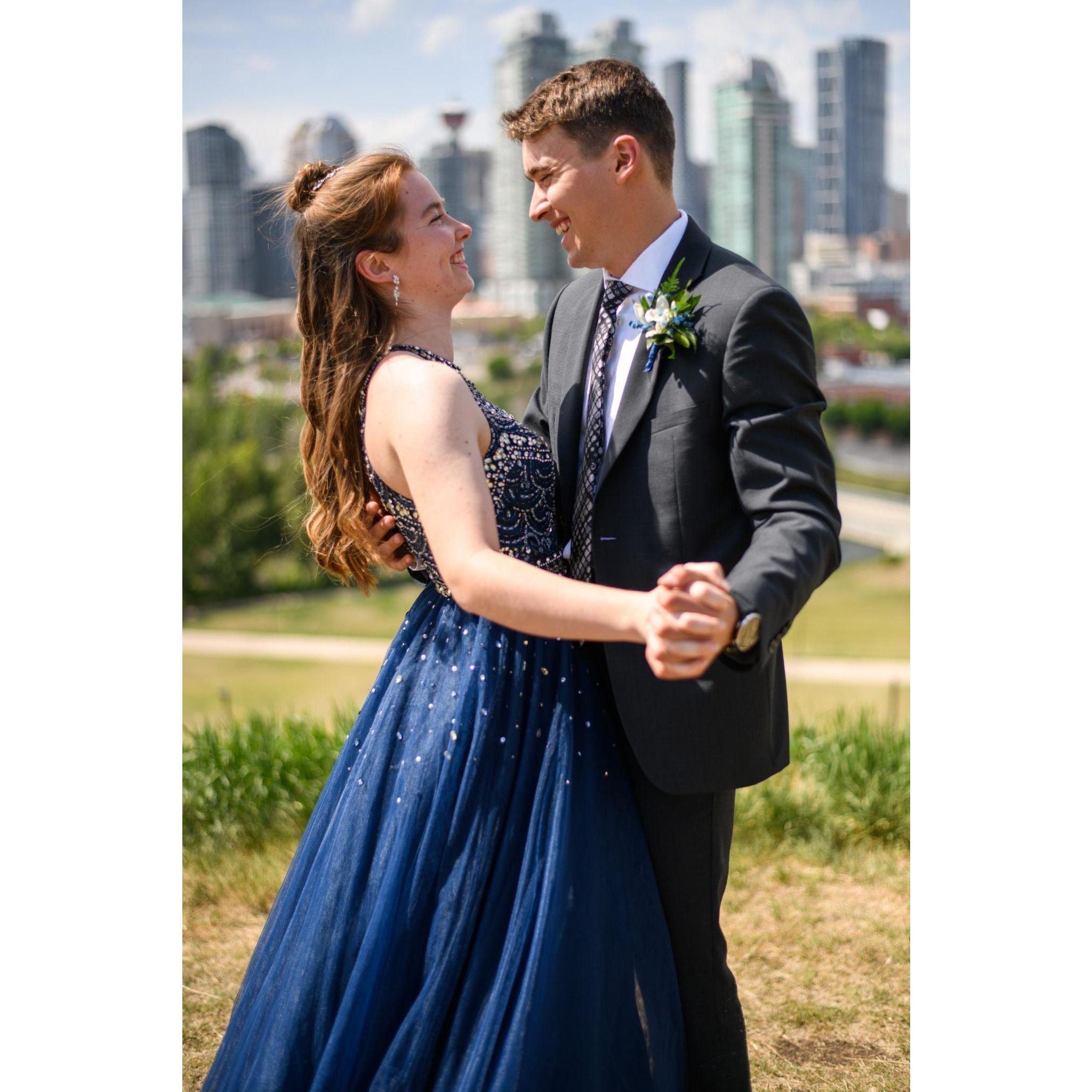 Celebrating Karly's university graduation!