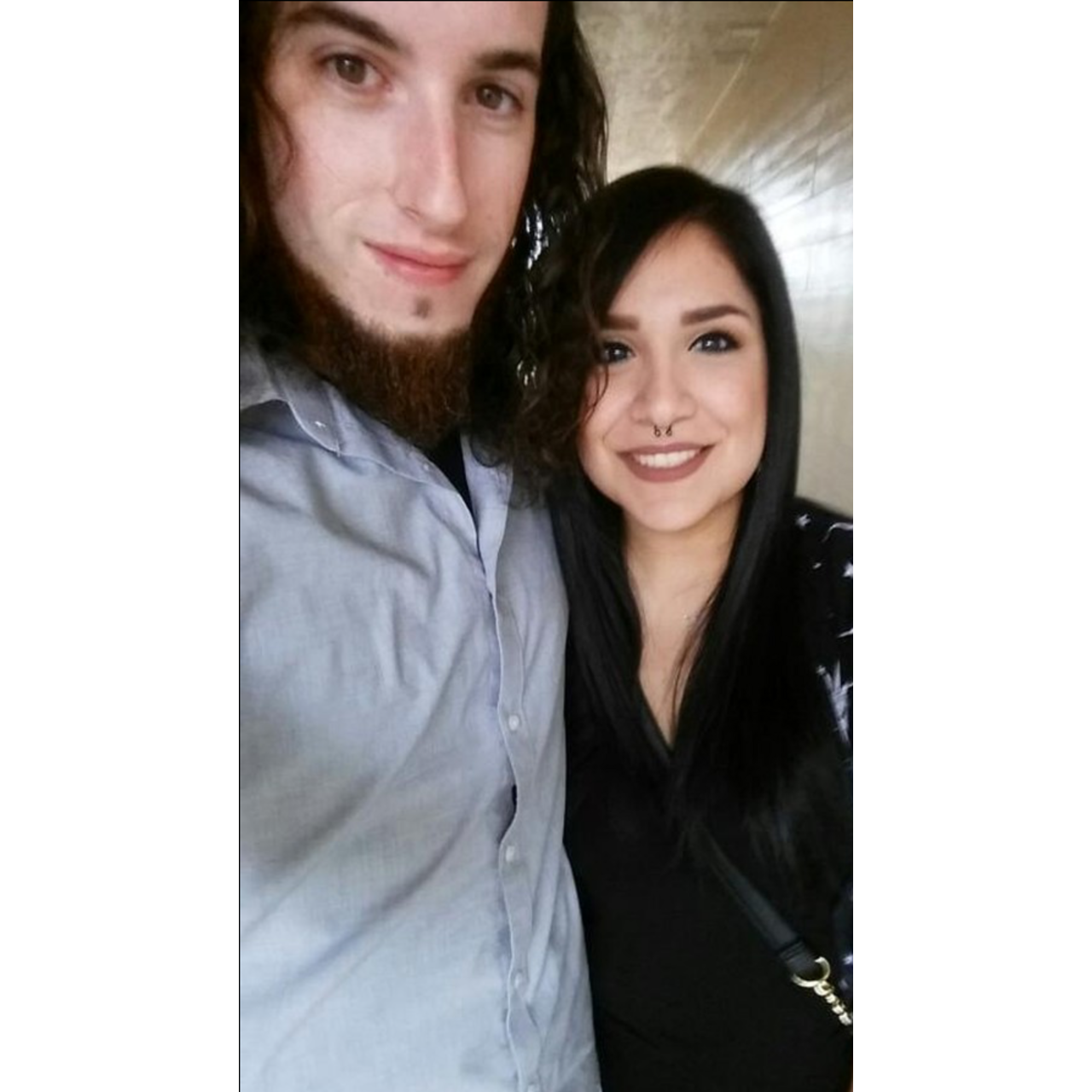 Our first photo as a couple