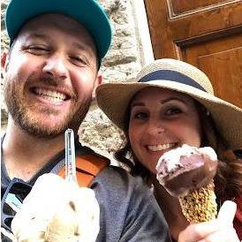 Gelatos in Sienna, Italy!