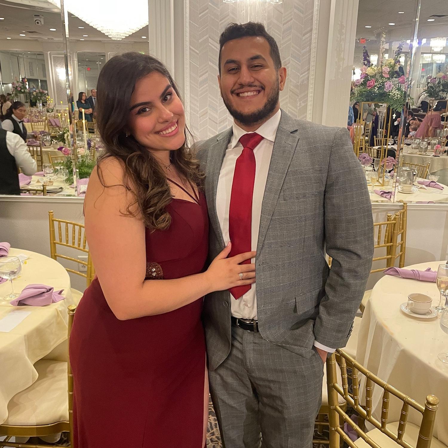 Our first wedding as an engaged couple