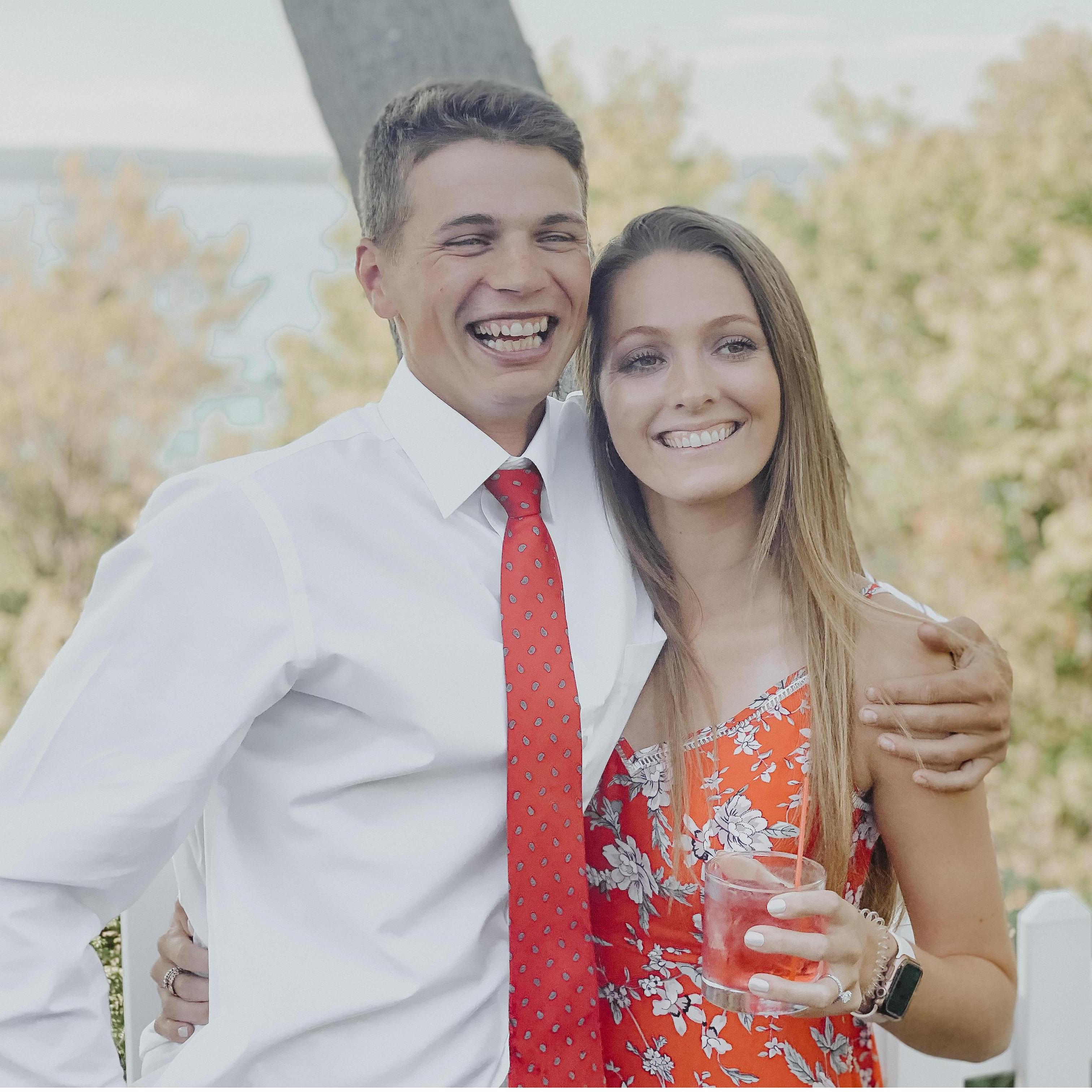 this was taken at one of the many weddings that we've attended together, 2020