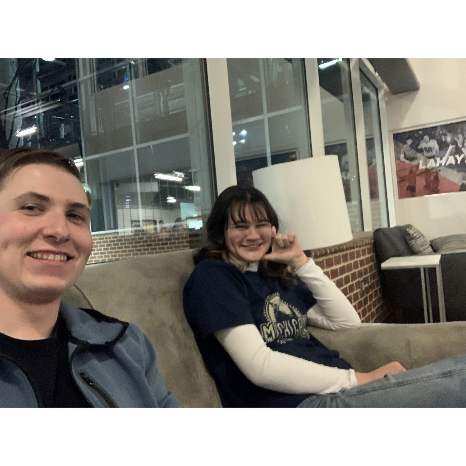 The first photo we ever took together before we were even dating.