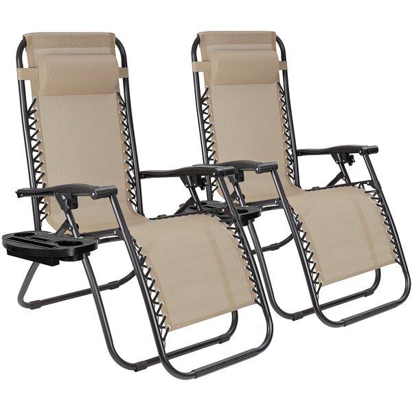 Audette Reclining Zero Gravity Chair (Set of 2)
