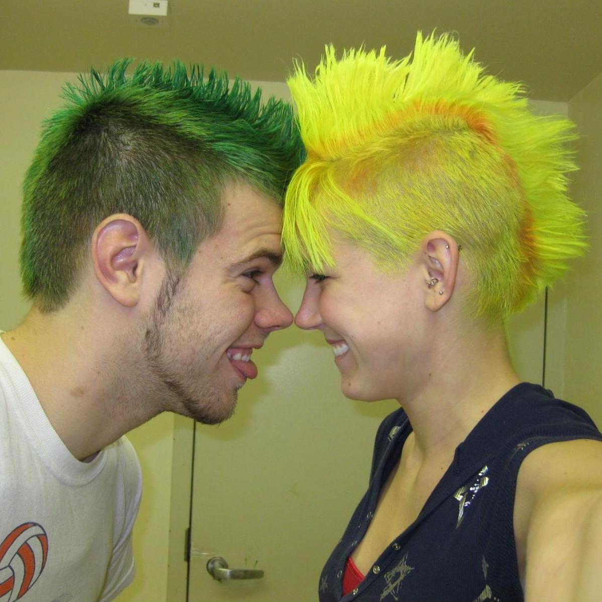 Mohawk fun before shaving all of it off!